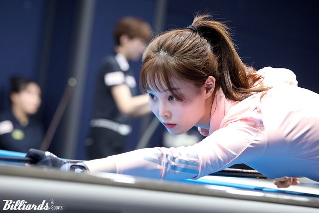 이번 8차 투어 '웰컴저축은행 웰뱅 LPBA 챔피언십'에서 강유진(32)은 애버리지 0.9대와 하이런 8점, 그리고 16강 진출 등 역대 최고 활약을 펼치고 있다.&nbsp; &nbsp;사진=고양/이용휘 기자