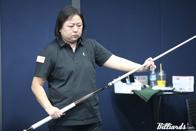 단 12이닝 만에 황다연을 꺾고 8강에 오른 김경자. 사진=고양/이용휘 기자