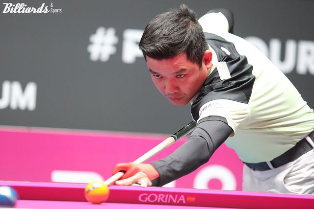 황형범과 8강에서 준결승행을 다투게 된 베트남의 응우옌득아인찌엔(하이원리조트).