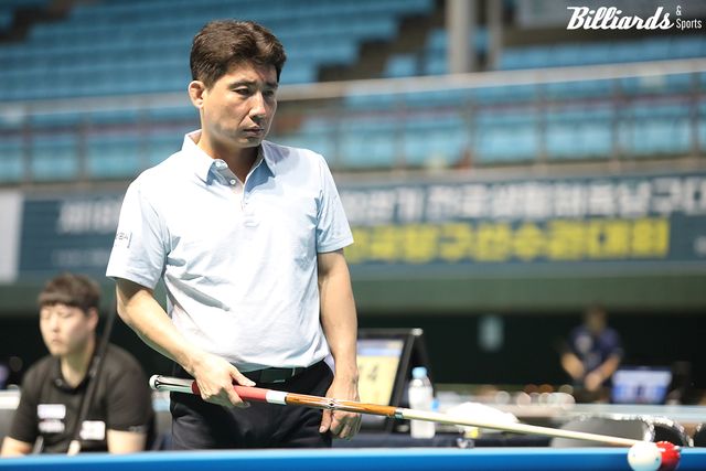 '국토정중앙배' 128강전에서 조명우에게 역전승을 거둔 김현중.