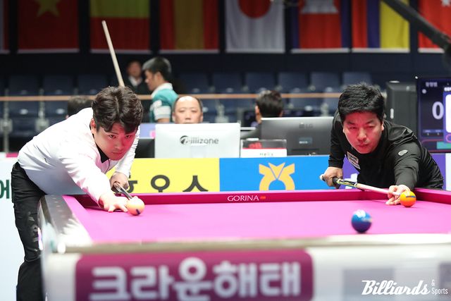 16강에서 오태준과 뱅킹 중인 황형범.