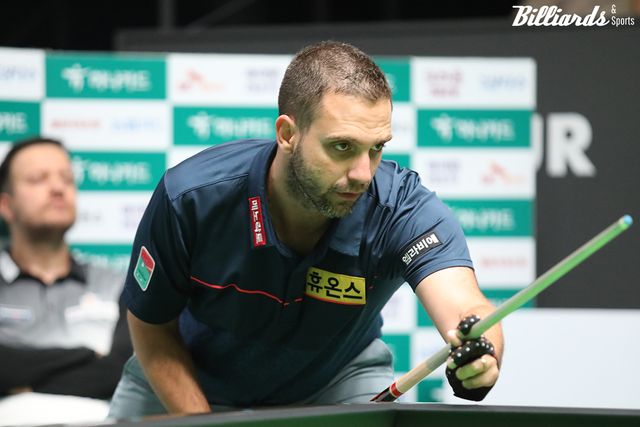 총상금 1억5300만원을 획득해 PBA 상금 랭킹 1위에 오른 하비에르 팔라존.