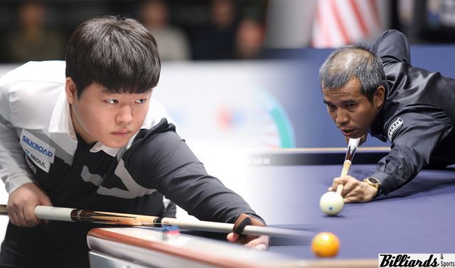 한국의 '세계랭킹 1위' 조명우(왼쪽·실크로드시앤티-서울시청)에 이어 베트남의 쩐뀌엣찌엔(오른쪽)이 2위에 오르면서 사상 처음으로 아시아 선수 2명이 UMB 세계랭킹에서 '톱2'를 차지했다.&nbsp; 빌리어즈앤스포츠 DB