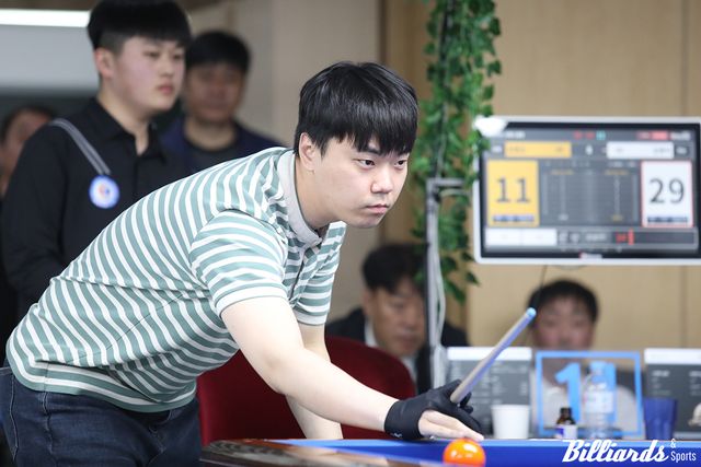 16강에서 오명규를 10이닝 만에 30:14로 꺾은 데 이어 8강에서는 최완영을 9이닝 만에 30:20으로 물리치며 두 번이나 3점대의 애버리지를 기록한 김행직은 4강에서 허정한에게 패해 공동3위에 올랐다.