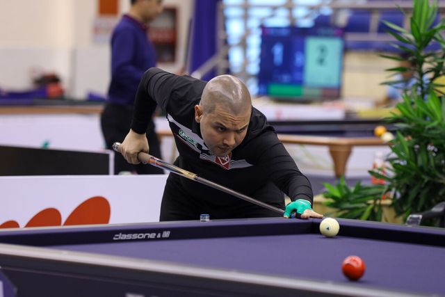 'PBA 복귀생' 비롤 위마즈(튀르키예)가 '호찌민 3쿠션 당구월드컵' 최종예선 진출에 실패했다.&nbsp; 사진=아프리카TV 제공