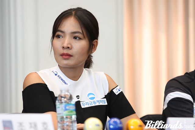 '2024-25시즌 PBA-LPBA 투어 미디어데이' 행사에 참석한 스롱 피아비가 새 시즌을 앞두고 각오를 밝혔다. 사진=이용휘 기자