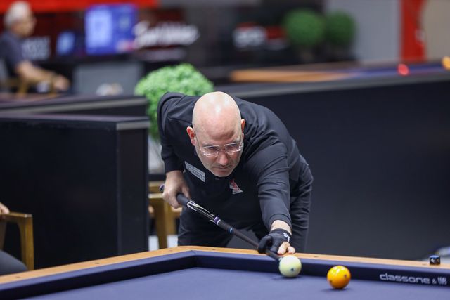 16강전에서 애버리지 2.941의 맹타를 휘두른 마틴 혼(독일).&nbsp;