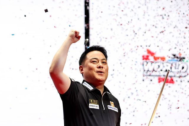 '슈퍼맨' 조재호가 PBA 투어 시즌 개막전 첫 경기에서 팀 동료 마민껌의 아들과 붙는다. 사진=PBA 제공