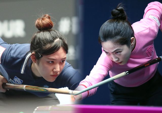'당구 여신' 차유람(휴온스·오른쪽)과 '라이징 스타' 권발해(에스와이·왼쪽)가 여자 프로당구 2024-25시즌 개막전 '우리금융캐피탈 LPBA 투어' 예선 1라운드(PPQ)에서 맞붙는다.