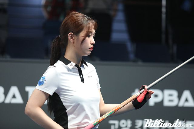 PPQ에서 이선영을 15:13으로 꺾고 PQ에 오른 전애린이 손수민과 64강 진출을 다툰다. 사진=고양/김민영 기자