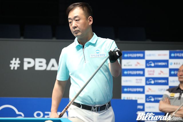 같은 시간 우리원위비스 주장 엄상필도 이창보를 세트스코어 3-0으로 꺾고 64강에 진출했다. 사진=고양/이용휘 기자