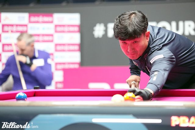 이충복은 9차 투어에서 에디 레펀스(SK렌터카)에게 패하며 9전 전패로 프로당구 첫 시즌을 마감했다.