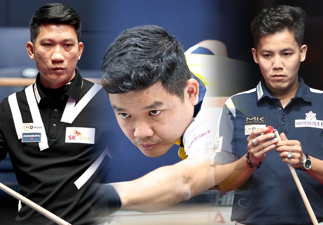 왼쪽부터 응오딘나이(SK렌터카), 응우옌득아인찌엔(크라운해태), 응우옌프엉린.