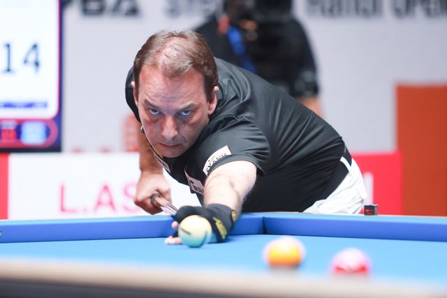 '3쿠션 사대천왕' 다니엘 산체스(에스와이)가 '하노이 오픈' 우승의 기세를 '한가위 당구 대전'까지 이어갈 수 있을까.&nbsp; 사진=PBA 제공