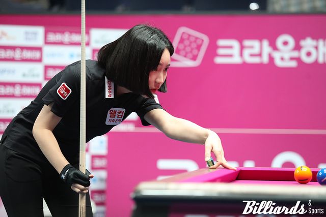 단숨에 황진선을 제압하고 32강 진출을 확정한 최혜미