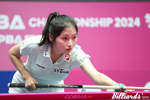 3세트에 퍼펙트큐를 달성한 한지은