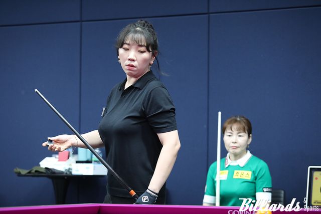 이신영을 꺾고 LPBA 투어 첫 16강에 오른 이윤애