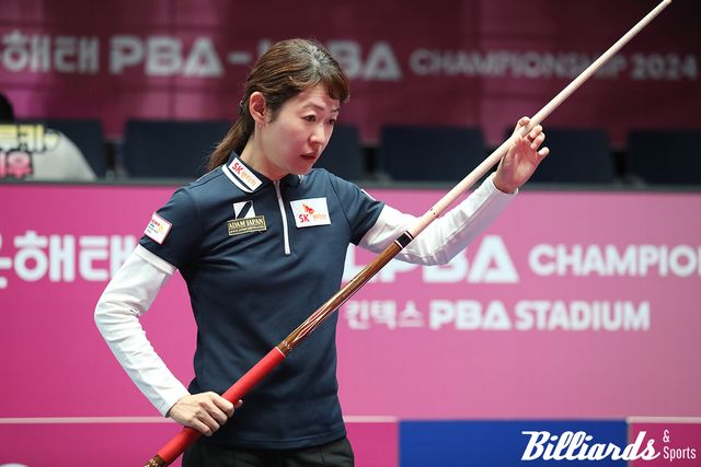 히다 오리에는 결국 한지은의 퍼펙트큐에 무릎을 꿇고 말았다.&nbsp;&nbsp;