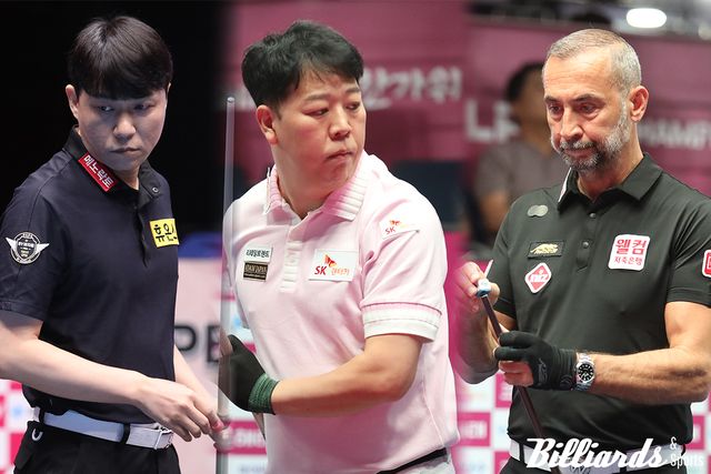 최성원, 강동궁, 세미 사이그너가 치열한 접전 끝에 승부치기로 32강에 진출했다. 사진=고양/이용휘 기자