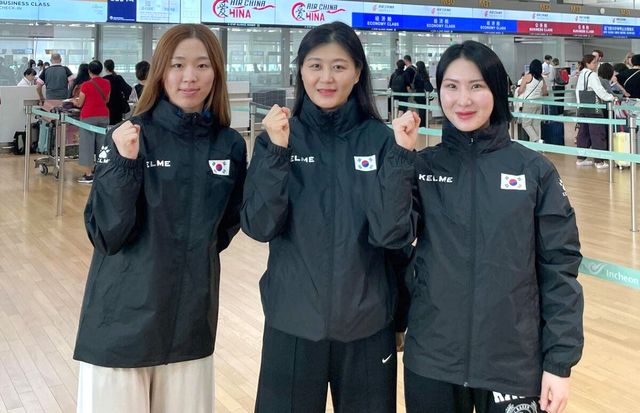 '한국 포켓볼 여전사 3인방' 서서아, 임윤미, 진혜주(왼쪽부터)가 3일부터 8일까지 뉴질랜드 해밀턴에서 열리는 '세계여자포켓9볼선수권대회'에 출전한다.&nbsp; 사진=대한당구연맹 제공