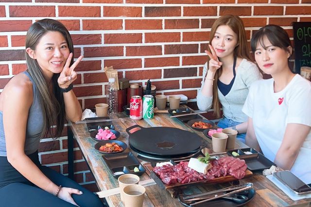 '하노이 여왕' 김가영과 '월드클래스' 서서아, '3쿠션 루키' 박정현이 한 자리에 모였다. 사진=김가영 제공