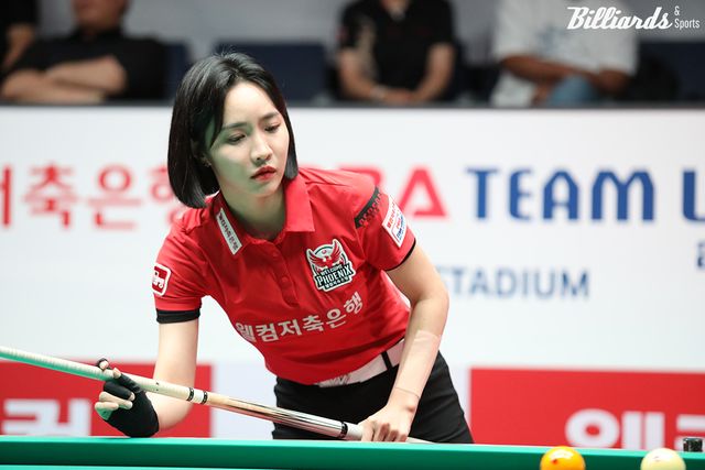 5일 차 6세트 여자단식에서 한지은과 맞붙는 웰컴저축은행 최혜미.