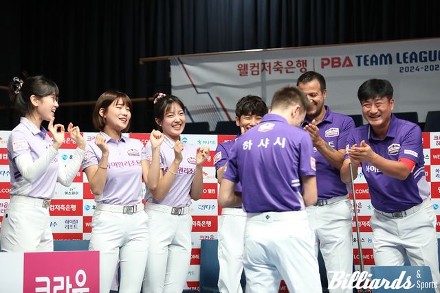 크라운해태를 꺾고 2위에 오른 하이원리조트. 사진=고양/이용휘 기자