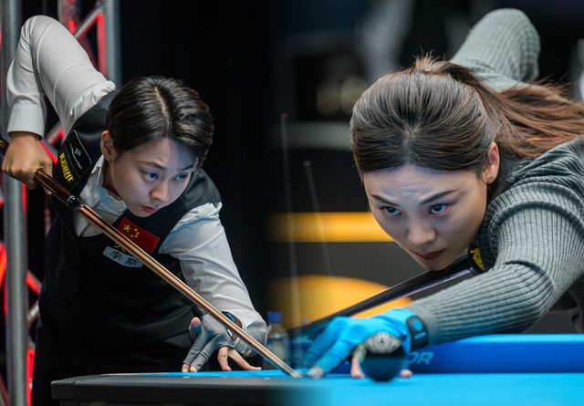 서서아를 꺾고 8강에 진출한 중국의 천쓰밍(왼쪽)과 오랜만에 세계선수권에서 입상을 노리는 중국의 리우샤샤(오른쪽). 두 선수는 세계선수권에서 각각 1회와 3회 우승하며 중국의 전성기를 견인한 선수들이다.