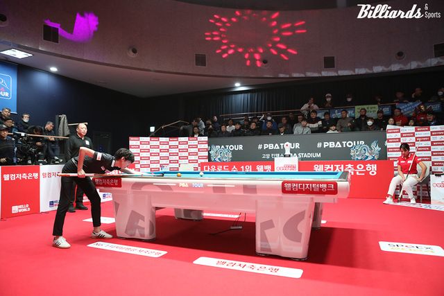 프로당구 시즌 마지막 정규투어 '웰컴저축은행 PBA-LPBA 챔피언십'이 오는 22일 여자부 LPBA 경기로 시작된다. 사진은 지난해 설 연휴 기간에 열렸던 '웰컴저축은행 챔피언십' 여자부 결승전.&nbsp; 빌리어즈앤스포츠 DB