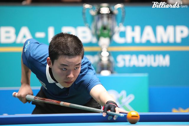 '최연소 투어 챔피언' 김영원은 25일 열리는 '웰컴저축은행 PBA 챔피언십' 128강전 둘째날 저녁 9시 30분에 최종복과 대결한다.&nbsp; 사진=빌리어즈앤스포츠 DB