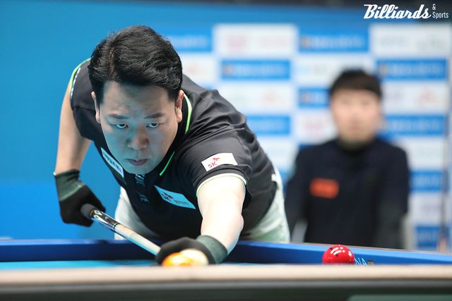 강동궁은 128강전에서 조상현을 3-0으로 꺾었다.