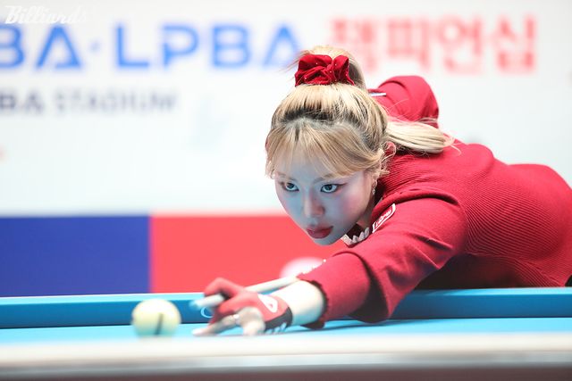 김예은(웰컴저축은행)이 시즌 마지막 정규투어에서 강호 임정숙(크라운해태)을 꺾고 16강에 진출했다.&nbsp; 사진=고양/이용휘 기자