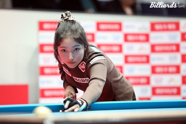 '얼음공주' 한지은(에스와이)이 24-25시즌 마지막 정규투어에서 32강 탈락하며 시즌을 마감했다.&nbsp; 사진=고양/이용휘 기자&nbsp;