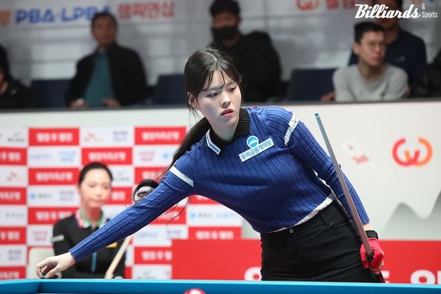 차유람(휴온스)을 꺾고 16강에 진출한 서한솔(우리금융캐피탈).