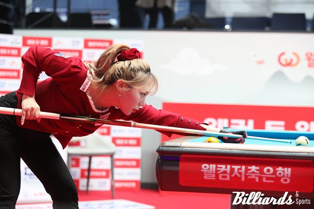 애버리지 1.481로 16강전 최고 애버리지를 올린 김예은(웰컴저축은행)