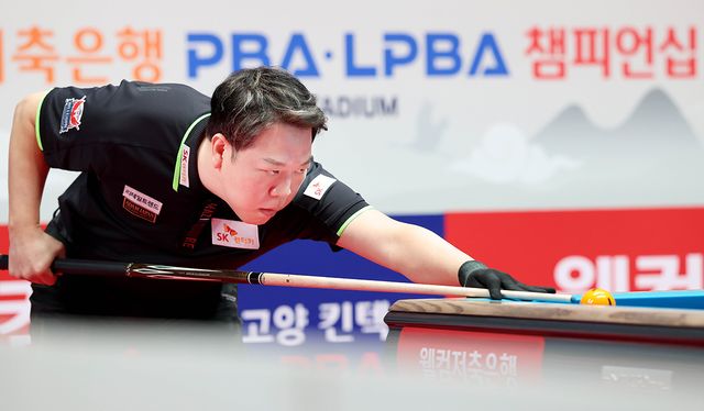 강동궁(SK렌터카)을 비롯한 PBA 강자들이 웰컴저축은행 PBA 챔피언십 32강에 진출했다.&nbsp; 사진=PBA 제공