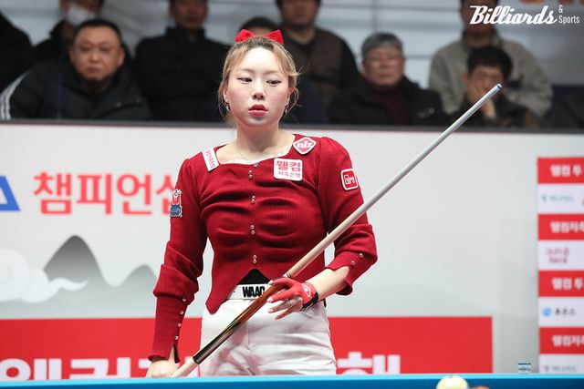 김민아와 준결승전에서 대결하는 김예은(웰컴저축은행).&nbsp;