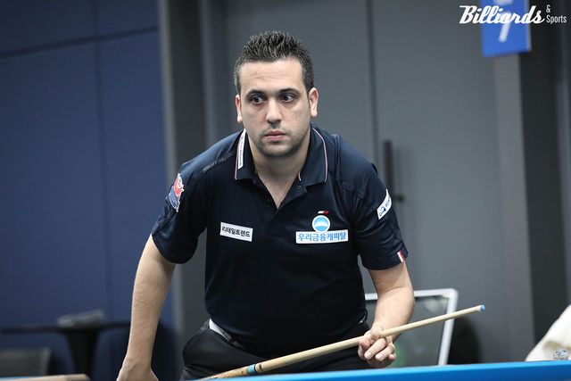 앞서 열린 16강전에서 부라크 하샤시(하이원리조트)를 꺾고 8강에 진출한 다비드 사파타(우리금융캐피탈).