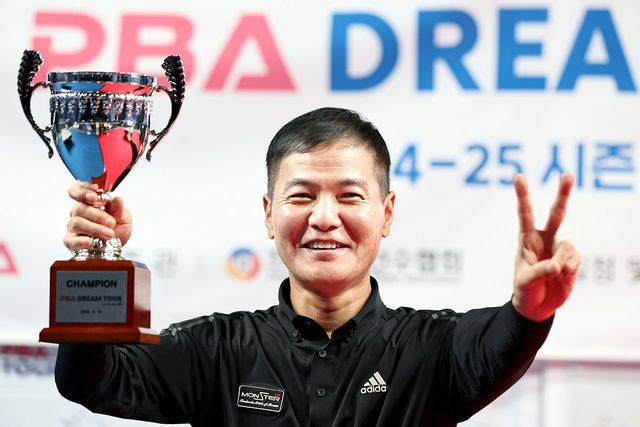 개막전과 3차전을 우승한 박춘우.&nbsp; 사진=PBA 제공