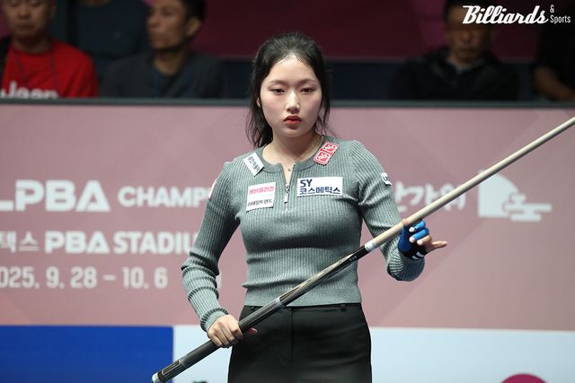 한지은은 애버리지 1.833을 기록하며 개막전에서 서한솔에게 당한 패배를 되갚았다.