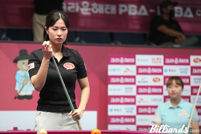 박정현이 32강에서 황민지를 꺾고 두 번째 16강 진출에 성공했다. 사진=고양/이용휘 기자