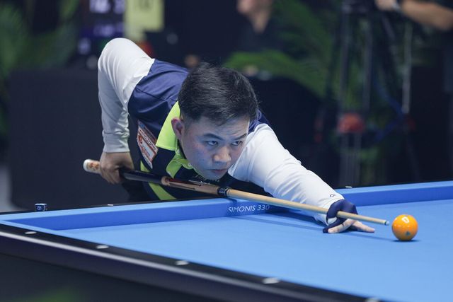 앤트워프 3쿠션 당구월드컵 최종예선에서 바오프엉빈(베트남)이 애버리지 10의 세계 타이기록과 당구월드컵 신기록을 작성했다.&nbsp; 사진=SOOP 제공