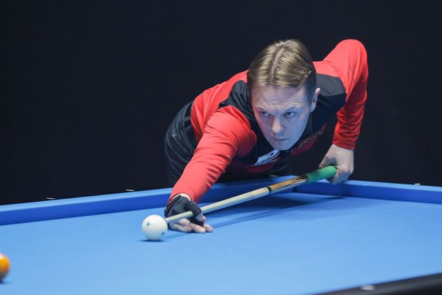 16강에서 피터 클루망(벨기에)을 꺾고 8강에서 조명우와 대결하는 글렌 호프만(네덜란드).