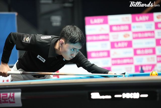 전재형이 프로당구 PBA 드림투어(2부)에서 두 대회 연속 8강에 진출했다.&nbsp; 사진=이용휘 기자