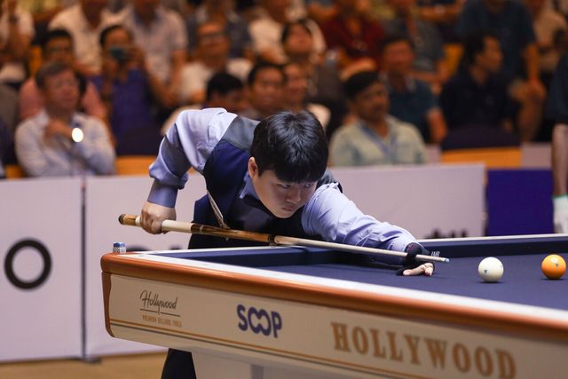 한국이 14일부터 18일까지 벨기에 앤트워프에서 열리는 제77회 세계3쿠션선수권대회에서 2년 연속 정상에 도전한다. 사진은 지난해 세계선수권에서 우승한 조명우(서울시청).&nbsp; 사진=SOOP 제공