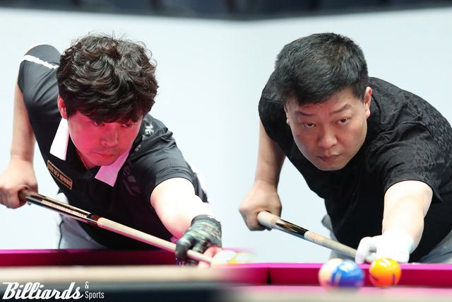 김태융(왼쪽)과 최경준(오른쪽)이 PBA 드림투어 2차전 결승에서 대결한다.&nbsp; 사진=고양/이용휘 기자