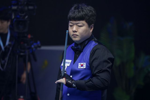 한국 선수 중 '디펜딩 챔피언' 조명우가 유일하게 8강에 진출했다. 사진=SOOP 제공