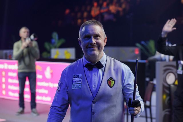 프레데리크 쿠드롱(벨기에)이 제77회 세계3쿠션선수권대회에서 준결승에 올라가며 통산 4승을 정조준했다. 사진=SOOP 제공