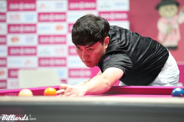 128강전에서 승리한 김준태(하림). 64강에서 김준태는 사이그너와 진검승부를 벌인다.