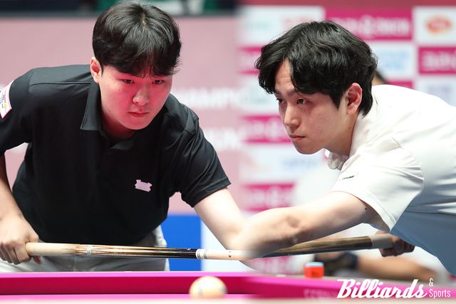 영건 와일드카드로 1부 투어에 출전해 다니엘 산체스와 이승진을 꺾고 64강에 오른 이동규와 박광수. 사진=고양/이용휘 기자